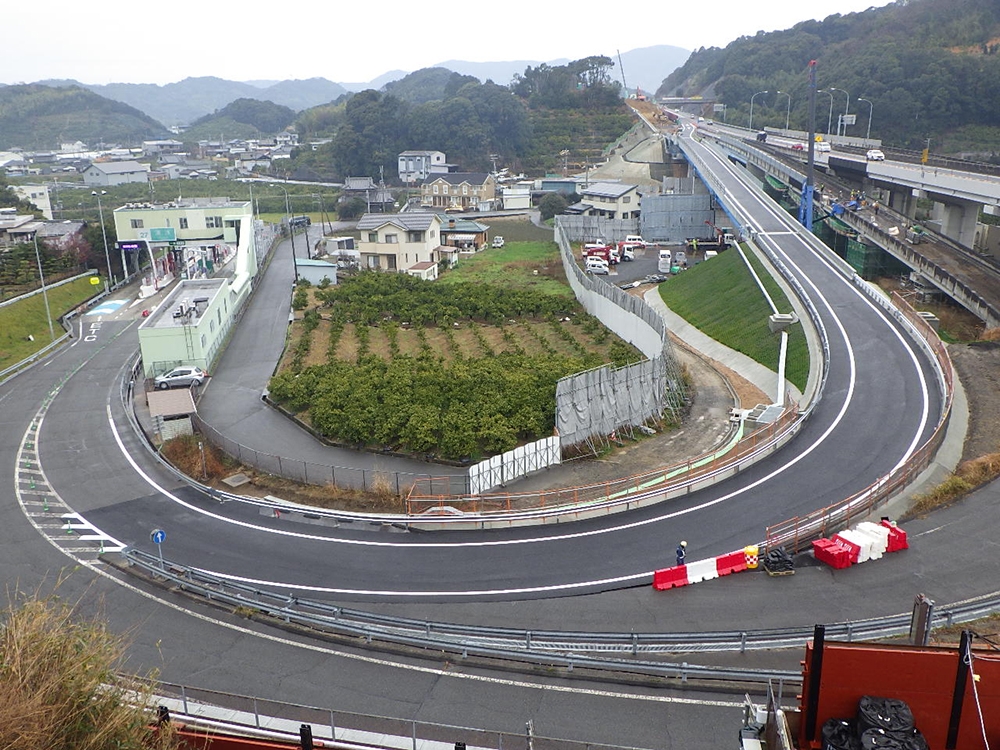 湯浅御坊道路　湯浅工事