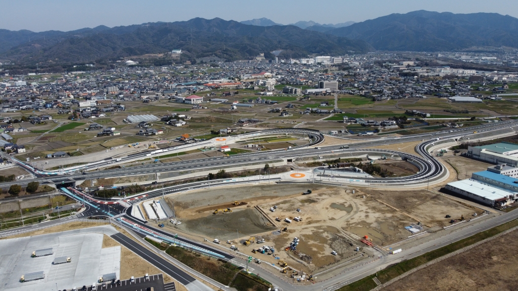 松山自動車道 東温スマートインターチェンジ工事