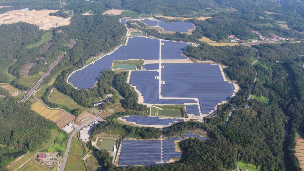 宮城黒川太陽光発電所 土木工事